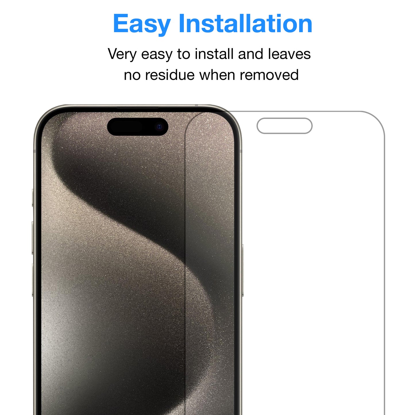 [3 Pack] MEZON Anti-Glare Matte Film for iPhone 15 Pro Max (6.7") Premium Case Friendly Screen Protector