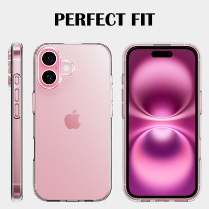 MEZON Crystal Clear Case for Apple iPhone 16 Plus (6.7") Ultra Slim Premium TPU Gel – Magsafe Wireless Charging Compatible