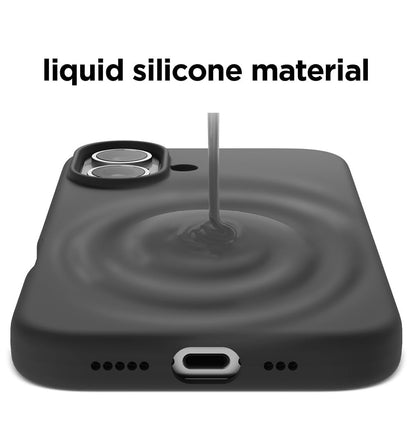 MEZON Black Case for Apple iPhone 16 Plus (6.7") Ultra Slim Premium TPU Gel – Magsafe Wireless Charging Compatible