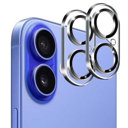 [2 Pack] MEZON Camera Lens Tempered Glass for iPhone 16 Plus (6.7") Premium Full Coverage No Whitening from Flash