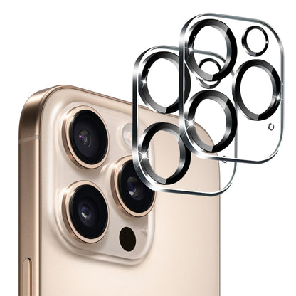 [2 Pack] MEZON Camera Lens Tempered Glass for iPhone 16 Pro Max (6.9") Premium Full Coverage No Whitening from Flash