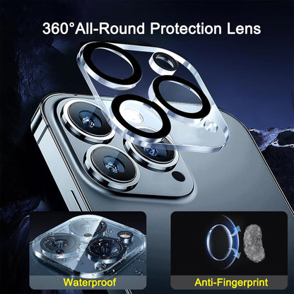 [2 Pack] MEZON Camera Lens Tempered Glass for iPhone 16 Pro Max (6.9") Premium Full Coverage No Whitening from Flash