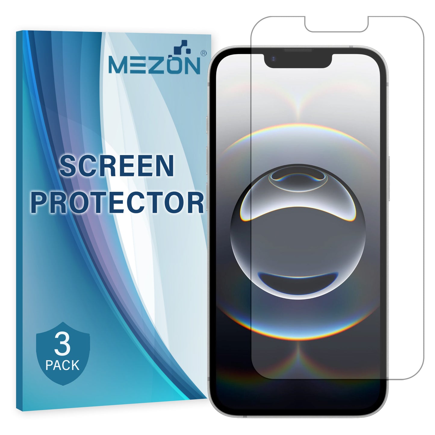 [3 Pack] MEZON iPhone 16e (6.1") Premium Hydrogel Clear Edge-to-Edge Full Coverage Screen Protector Film