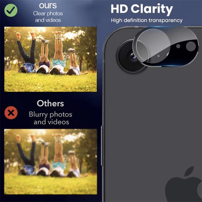 [2 Pack] MEZON Camera Lens Tempered Glass for iPhone 16e (6.1") Premium Full Coverage No Whitening from Flash