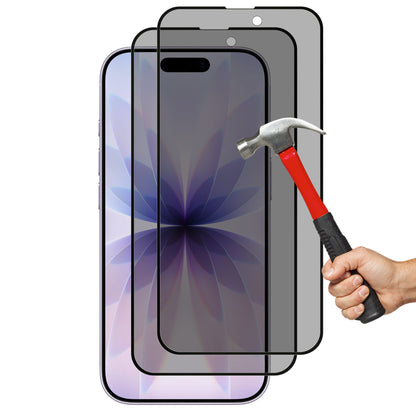 [2 Pack] MEZON Privacy Anti-Spy Full Coverage iPhone 17 (6.3") Tempered Glass Premium 9H HD Screen Protectors