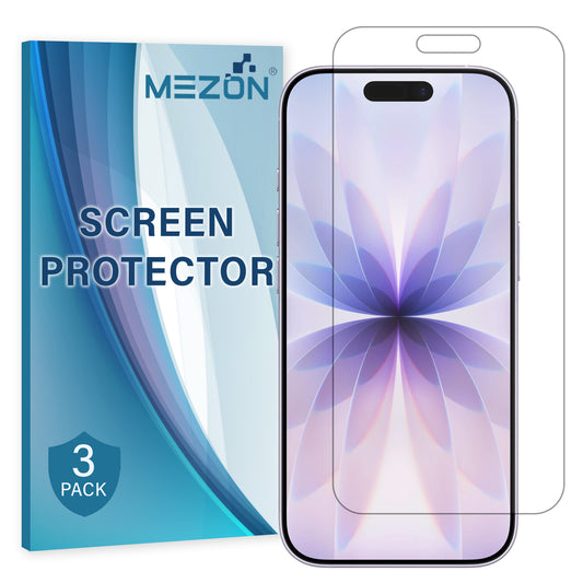 [3 Pack] MEZON Ultra Clear Film for iPhone 17 (6.3") Premium Case Friendly Screen Protectors