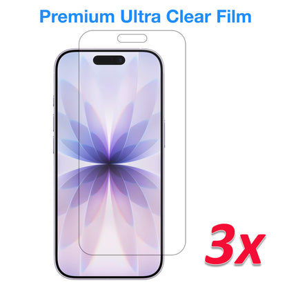 [3 Pack] MEZON Ultra Clear Film for iPhone 17 (6.3") Premium Case Friendly Screen Protectors
