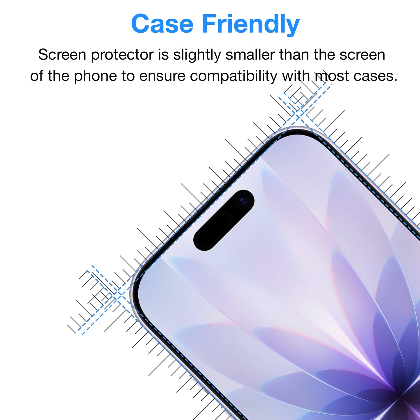 [2 Pack] MEZON Tempered Glass for iPhone 17 (6.3") Crystal Clear Premium 9H HD Case Friendly Screen Protectors