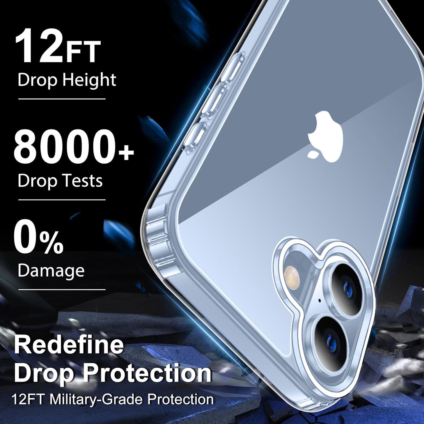 MEZON Crystal Clear Case for Apple iPhone 17 (6.3") Ultra Slim Premium TPU Gel – Magsafe Wireless Charging Compatible