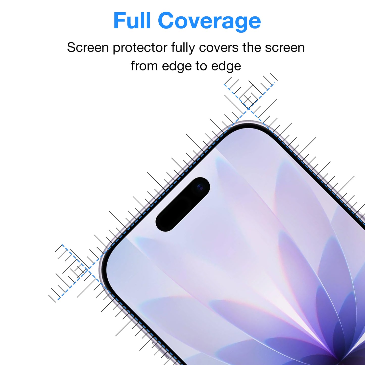 [2 Pack] MEZON Full Coverage Tempered Glass for iPhone 17 (6.3") Crystal Clear Premium 9H HD Screen Protectors