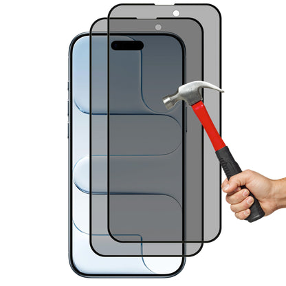 [2 Pack] MEZON Privacy Anti-Spy Full Coverage iPhone 17 Air (6.5") Tempered Glass Premium 9H HD Screen Protectors