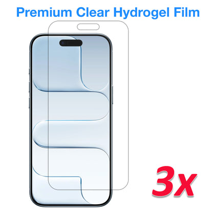 [3 Pack] MEZON iPhone 17 Air (6.5") Premium Hydrogel Clear Edge-to-Edge Full Coverage Screen Protector Film