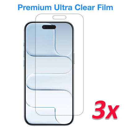 [3 Pack] MEZON Ultra Clear Film for iPhone 17 Air (6.5") Premium Case Friendly Screen Protectors