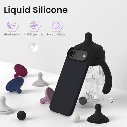 MEZON Black Case for Apple iPhone 17 Air (6.5") Ultra Slim Premium TPU Gel – Magsafe Wireless Charging Compatible