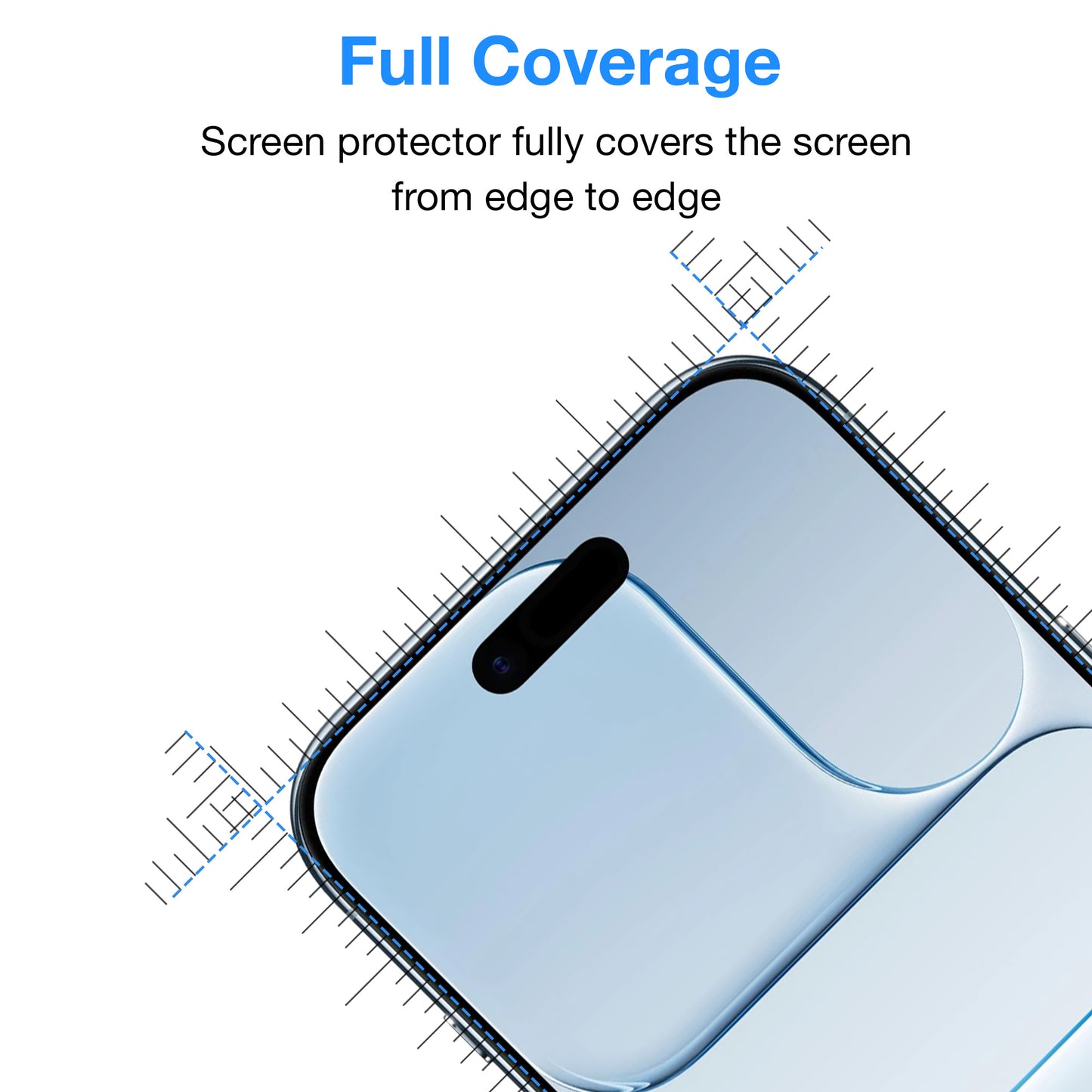 [2 Pack] MEZON Full Coverage Tempered Glass for iPhone 17 Air (6.5") Crystal Clear Premium 9H HD Screen Protectors