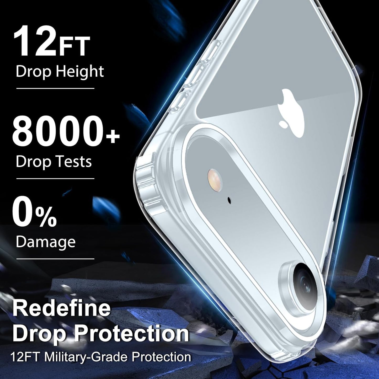 MEZON Crystal Clear Case for Apple iPhone 17 Air (6.5") Ultra Slim Premium TPU Gel – Magsafe Wireless Charging Compatible