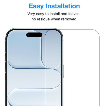 [2 Pack] MEZON Tempered Glass for iPhone 17 Air (6.5") Crystal Clear Premium 9H HD Case Friendly Screen Protectors