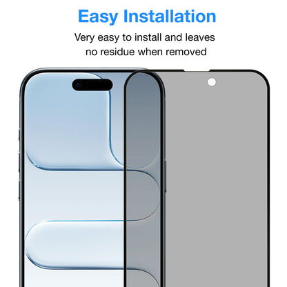 [2 Pack] MEZON Privacy Anti-Spy Full Coverage iPhone 17 Air (6.5") Tempered Glass Premium 9H HD Screen Protectors