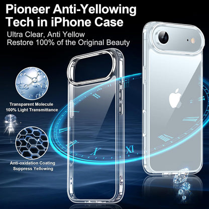 MEZON Crystal Clear Case for Apple iPhone 17 Air (6.5") Ultra Slim Premium TPU Gel – Magsafe Wireless Charging Compatible