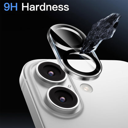 [2 Pack] MEZON Camera Lens Tempered Glass for iPhone 17 (6.3") Premium Full Coverage No Whitening from Flash