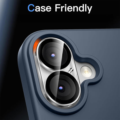 [2 Pack] MEZON Camera Lens Tempered Glass for iPhone 17 (6.3") Premium Full Coverage No Whitening from Flash