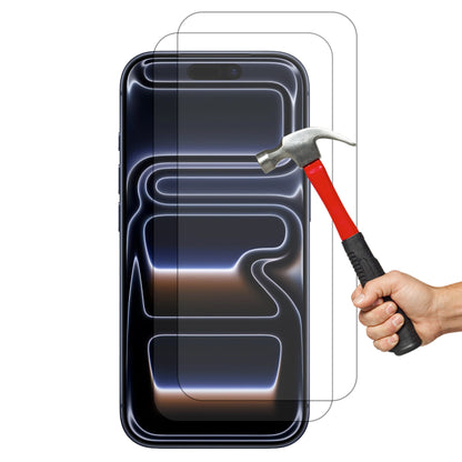 [2 Pack] MEZON Tempered Glass for iPhone 17 Pro (6.3") Crystal Clear Premium 9H HD Case Friendly Screen Protectors