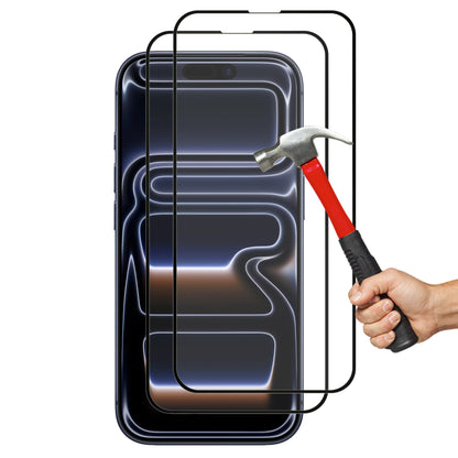 [2 Pack] MEZON Full Coverage Tempered Glass for iPhone 17 Pro (6.3") Crystal Clear Premium 9H HD Screen Protectors