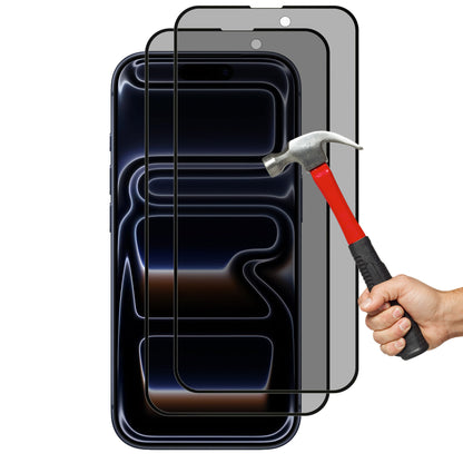 [2 Pack] MEZON Privacy Anti-Spy Full Coverage iPhone 17 Pro (6.3") Tempered Glass Premium 9H HD Screen Protectors