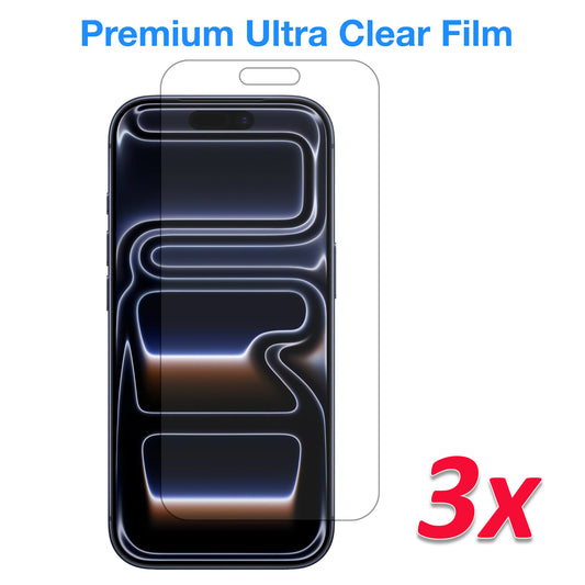 [3 Pack] MEZON Ultra Clear Film for iPhone 17 Pro (6.3") Premium Case Friendly Screen Protectors