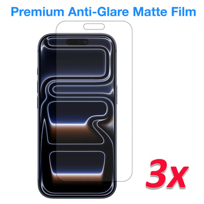 [3 Pack] MEZON Anti-Glare Matte Film for iPhone 17 Pro (6.3") Premium Case Friendly Screen Protectors