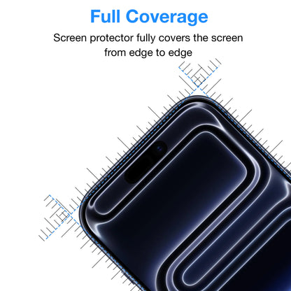 [3 Pack] MEZON iPhone 17 Pro (6.3") Premium Hydrogel Clear Edge-to-Edge Full Coverage Screen Protector Film