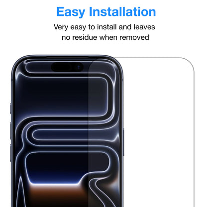 [2 Pack] MEZON Tempered Glass for iPhone 17 Pro (6.3") Crystal Clear Premium 9H HD Case Friendly Screen Protectors