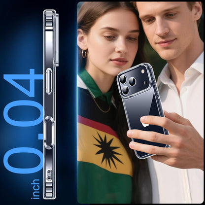 MEZON Crystal Clear Case for Apple iPhone 17 Pro (6.3") Ultra Slim Premium TPU Gel – Magsafe Wireless Charging Compatible