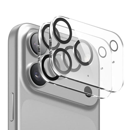 [2 Pack] MEZON Camera Lens Tempered Glass for iPhone 17 Pro (6.3") Premium Full Coverage No Whitening from Flash