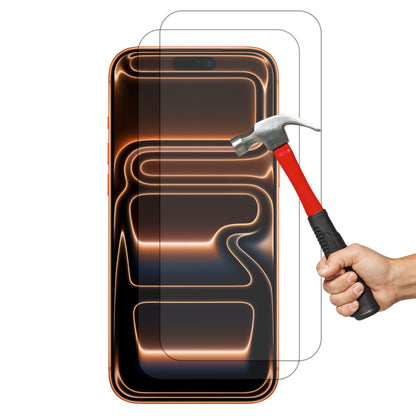 [2 Pack] MEZON Tempered Glass for iPhone 17 Pro Max (6.9") Crystal Clear Premium 9H HD Case Friendly Screen Protectors