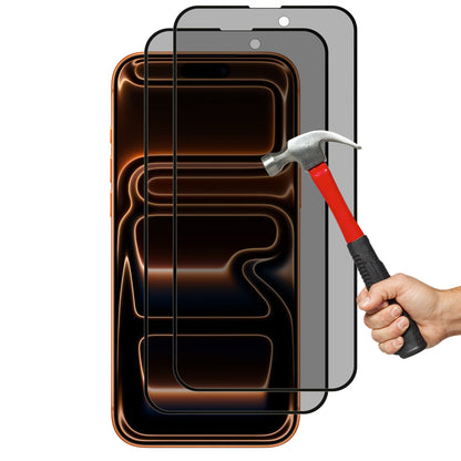 [2 Pack] MEZON Privacy Anti-Spy Full Coverage iPhone 17 Pro Max (6.9") Tempered Glass Premium 9H HD Screen Protectors