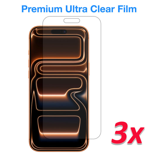 [3 Pack] MEZON Ultra Clear Film for iPhone 17 Pro Max (6.9") Premium Case Friendly Screen Protectors