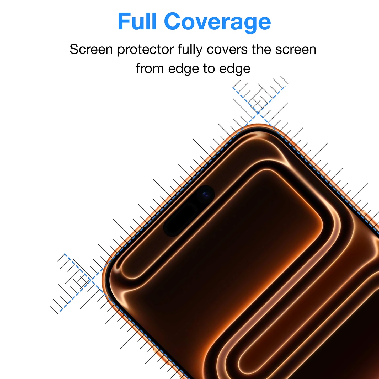 [2 Pack] MEZON Full Coverage Tempered Glass for iPhone 17 Pro Max (6.9") Crystal Clear Premium 9H HD Screen Protectors