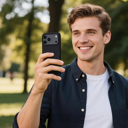 MEZON Black Case for Apple iPhone 17 Pro Max (6.9") Ultra Slim Premium TPU Gel – Magsafe Wireless Charging Compatible