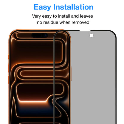 [2 Pack] MEZON Privacy Anti-Spy Full Coverage iPhone 17 Pro Max (6.9") Tempered Glass Premium 9H HD Screen Protectors