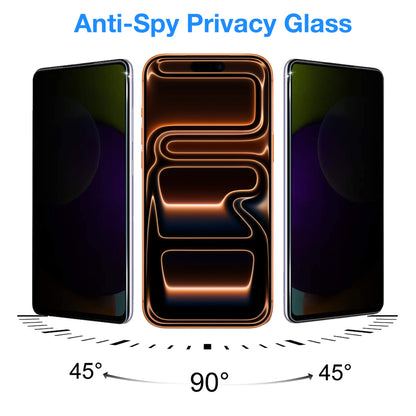 [2 Pack] MEZON Privacy Anti-Spy Full Coverage iPhone 17 Pro Max (6.9") Tempered Glass Premium 9H HD Screen Protectors