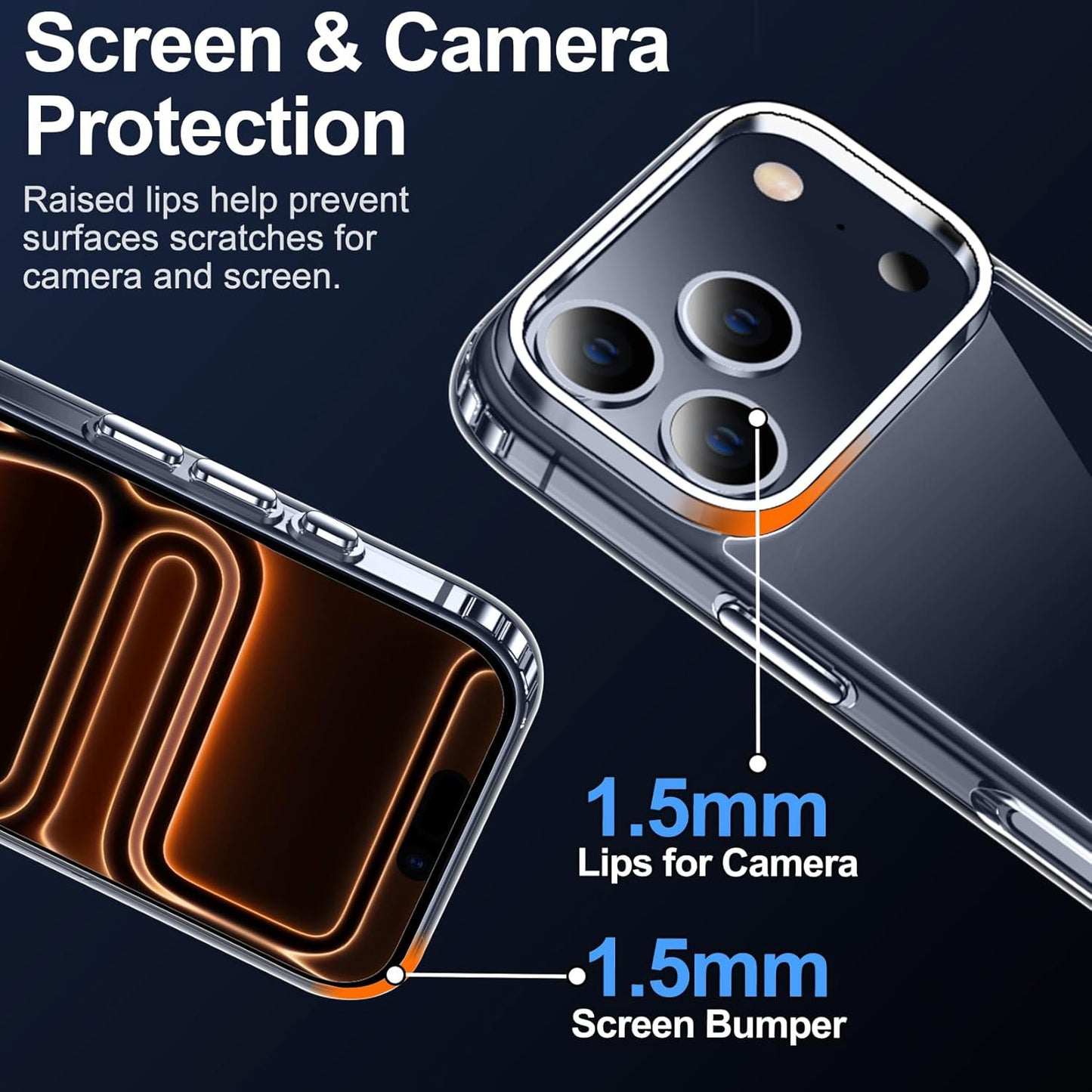 MEZON Crystal Clear Case for Apple iPhone 17 Pro Max (6.9") Ultra Slim Premium TPU Gel – Magsafe Wireless Charging Compatible