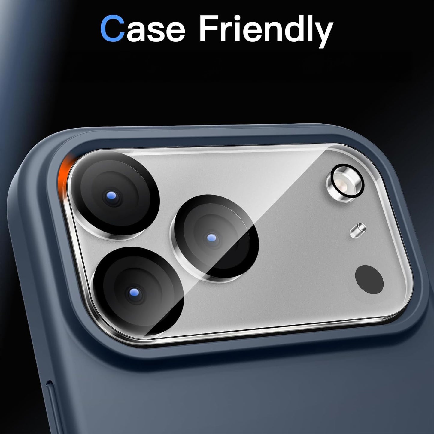 [2 Pack] MEZON Camera Lens Tempered Glass for iPhone 17 Pro Max (6.9") Premium Full Coverage No Whitening from Flash