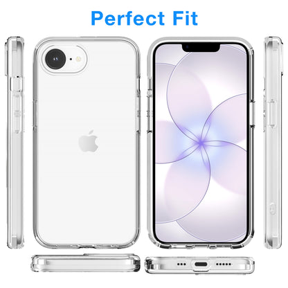 MEZON Crystal Clear Case for Apple iPhone 17e (6.1") Ultra Slim Premium TPU Gel – Wireless Charging Compatible