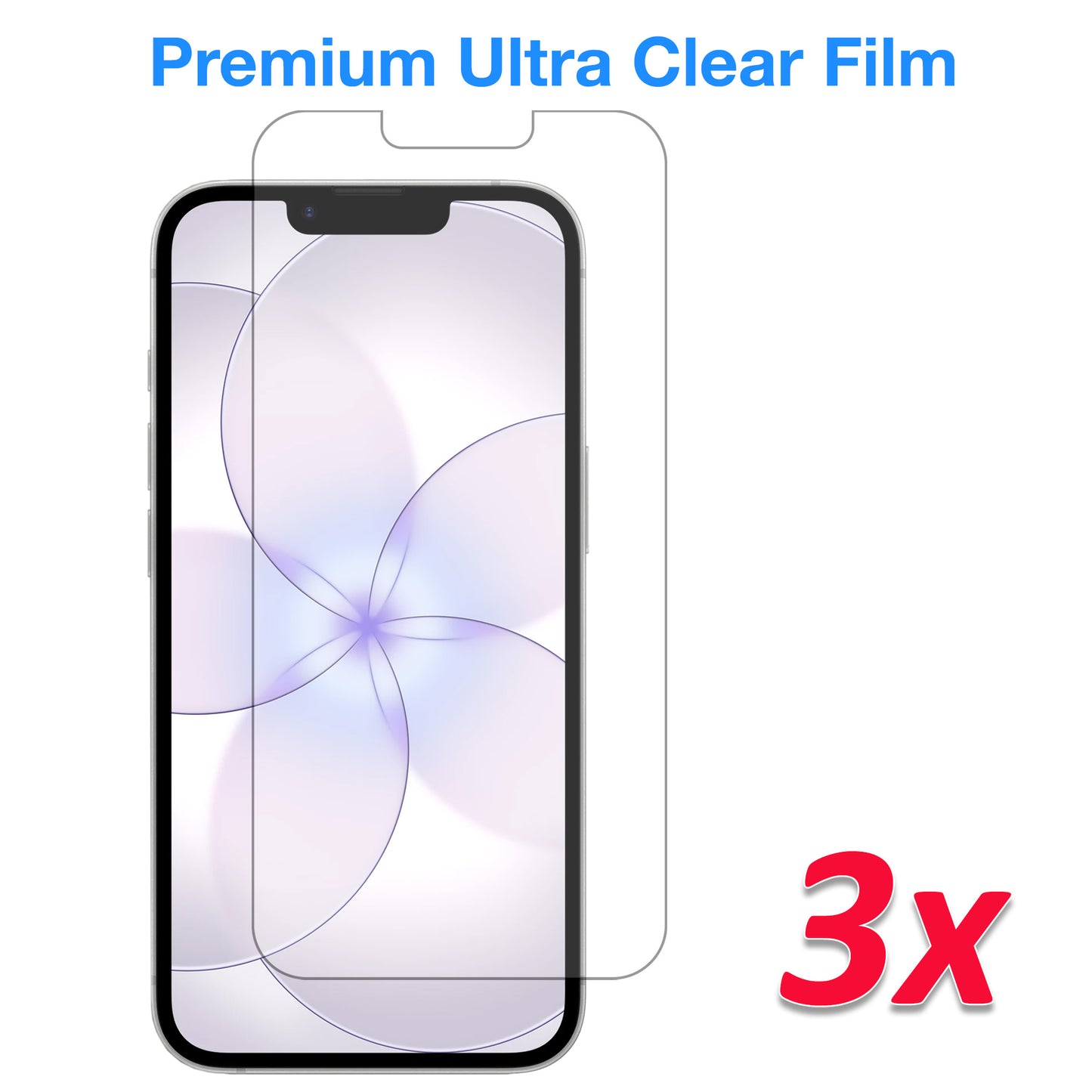 [3 Pack] MEZON Ultra Clear Film for iPhone 17e (6.1") Premium Case Friendly Screen Protectors