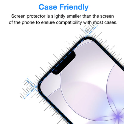 [2 Pack] MEZON Tempered Glass for iPhone 17e (6.1") Crystal Clear Premium 9H HD Case Friendly Screen Protectors