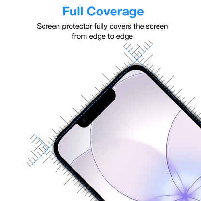 [2 Pack] MEZON Full Coverage Tempered Glass for iPhone 17e (6.1") Crystal Clear Premium 9H HD Screen Protectors