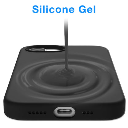 MEZON Black Case for Apple iPhone 17e (6.1") Ultra Slim Premium TPU Gel – Wireless Charging Compatible