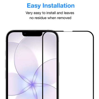 [2 Pack] MEZON Full Coverage Tempered Glass for iPhone 17e (6.1") Crystal Clear Premium 9H HD Screen Protectors