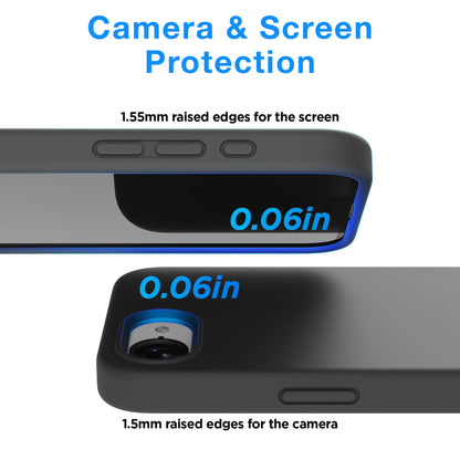 MEZON Black Case for Apple iPhone 17e (6.1") Ultra Slim Premium TPU Gel – Wireless Charging Compatible